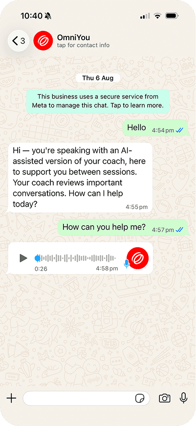 WhatsApp OmniYou demo